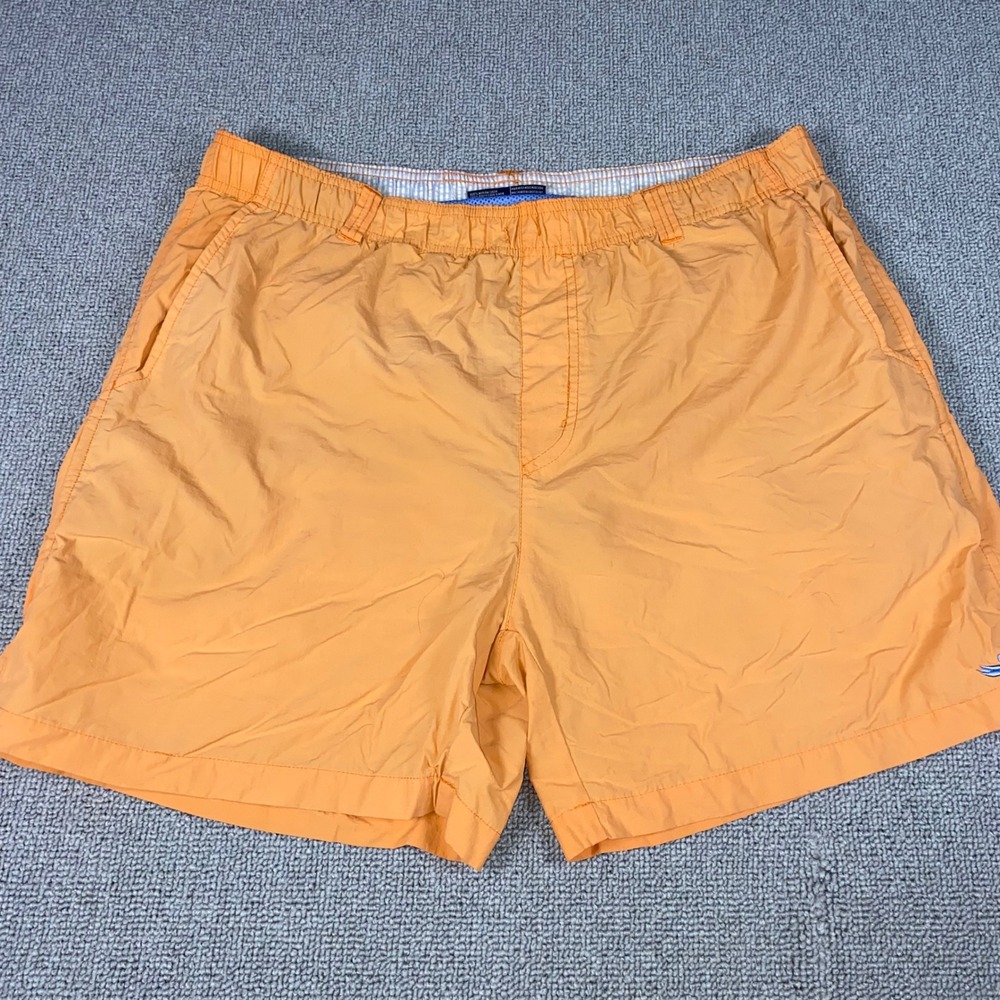 Southern Marsh Swim Trunks Mens Medium Orange Board Shorts Mesh Lined Beach Swim